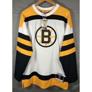 Boston Bruins Jersey Mens Small White Black Gold NHL Hockey Willie O'Ree‎ 1958